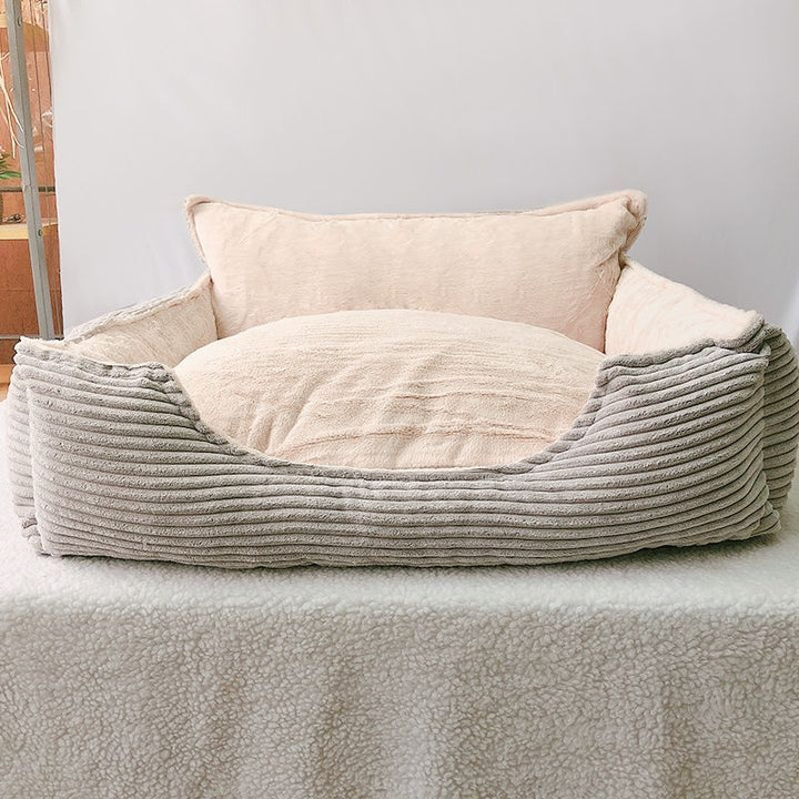 Discover the Ultimate Comfort for Your Furry Friend with the Plush Warm Pet Kennel Dog Bed