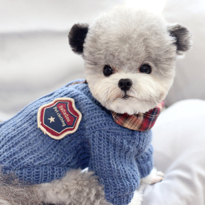 Keep Your Pup Cozy This Autumn with Our Stylish Sweater Dog Two Cotton Clothes!