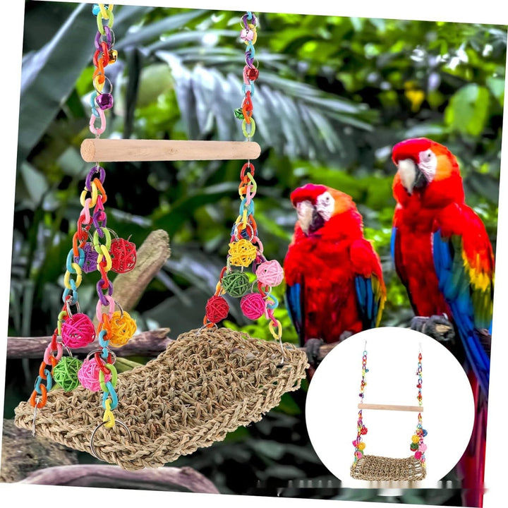 Elevate Playtime with the Parrot Toys Climbing Net Hammock