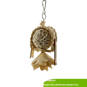 Discover the Joy of the Parrot Natural Ricepaperplant Pith Ball