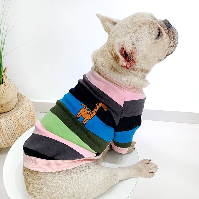 Rainbow Pet Clothing Plus Velvet