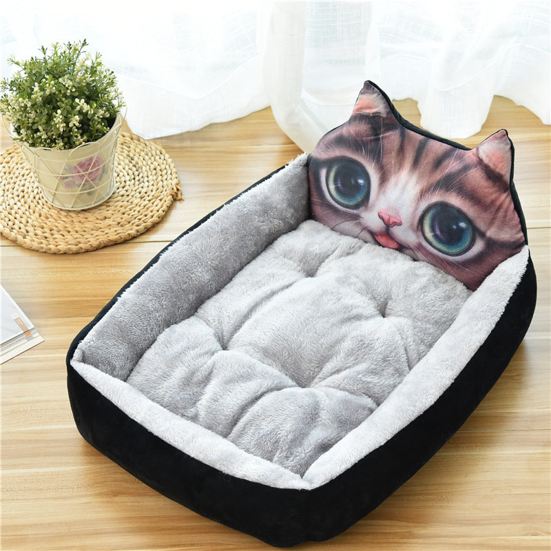 Large Pet Cat Dog Bed 7Colors Warm