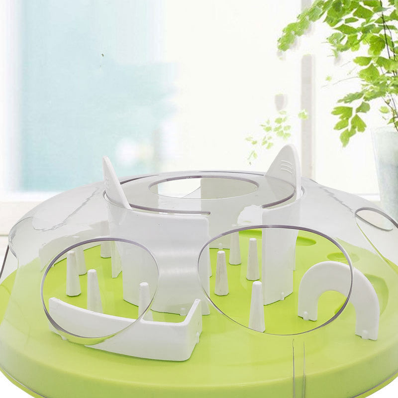 Pet Cat Toy Maze Slow Food Bowl