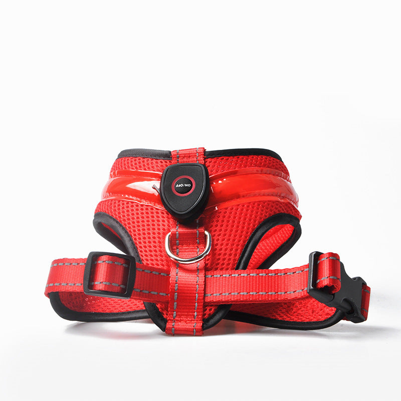 LED Luminous Dog Harness Led USB