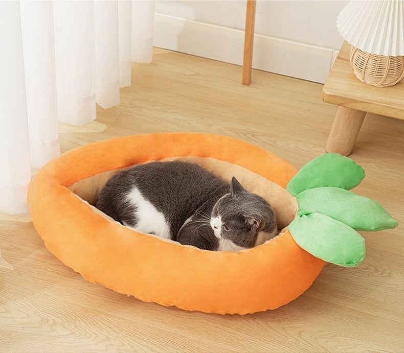 Carrot Dog Nesting Bed With Washable