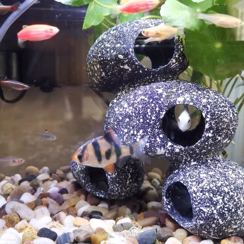 Fish Tank Stone View Decorative