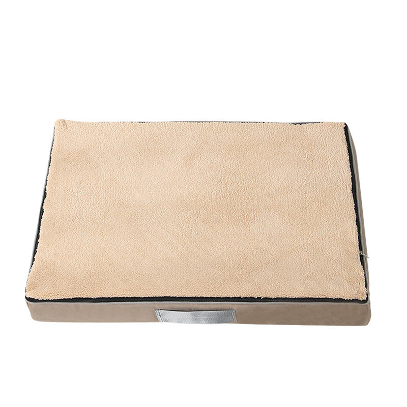 Plush Memory Foam Dog Bed