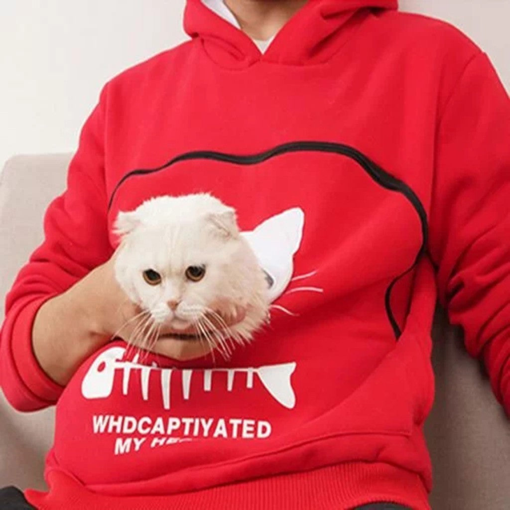 Cat Lovers Hoodie Kangaroo Dog