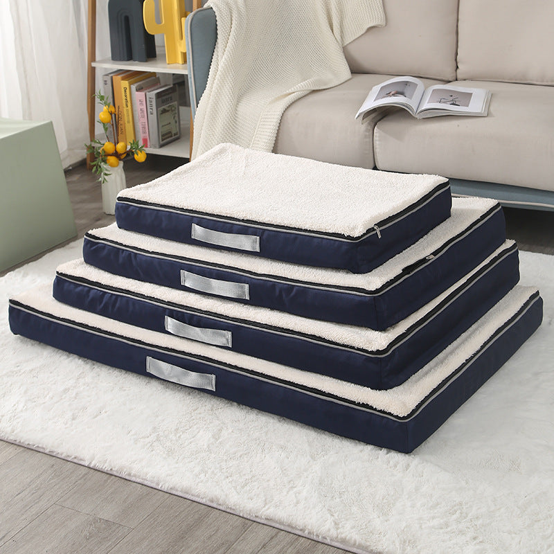 Plush Memory Foam Dog Bed
