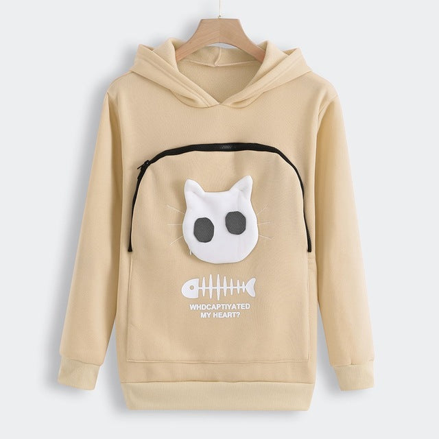 Cat Lovers Hoodie Kangaroo Dog