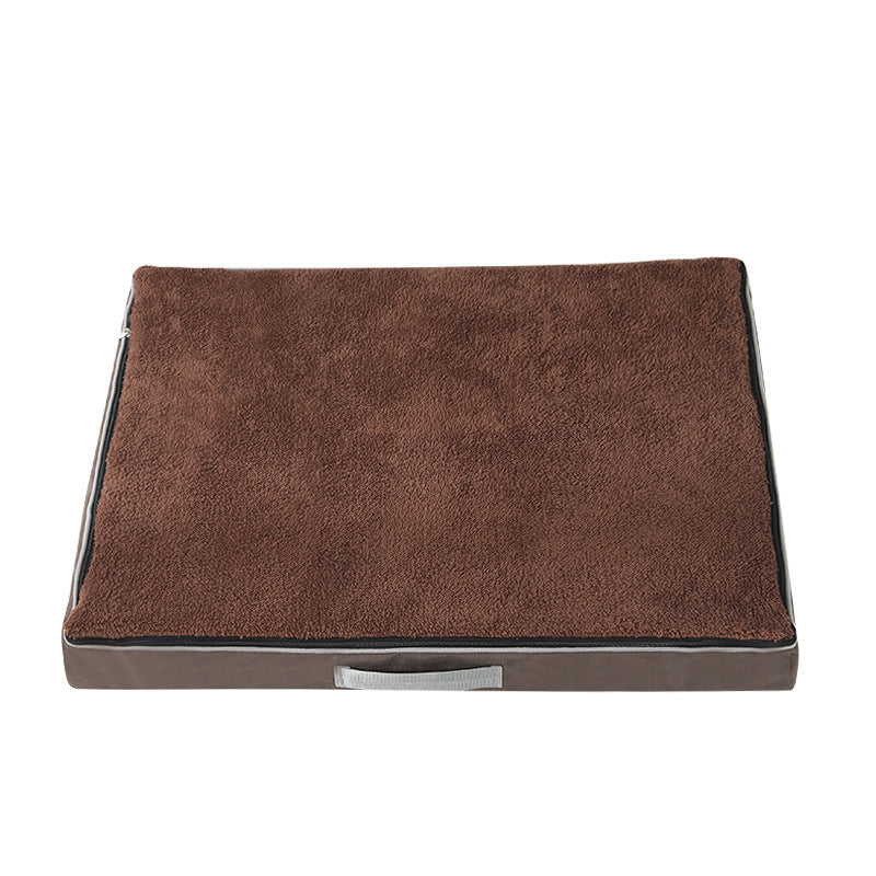 Plush Memory Foam Dog Bed