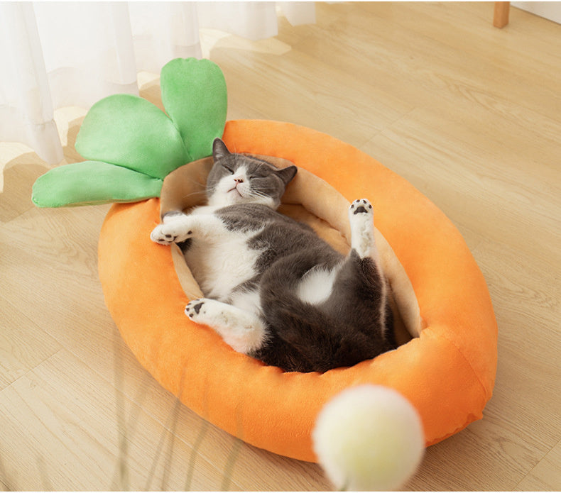 Carrot Dog Nesting Bed With Washable