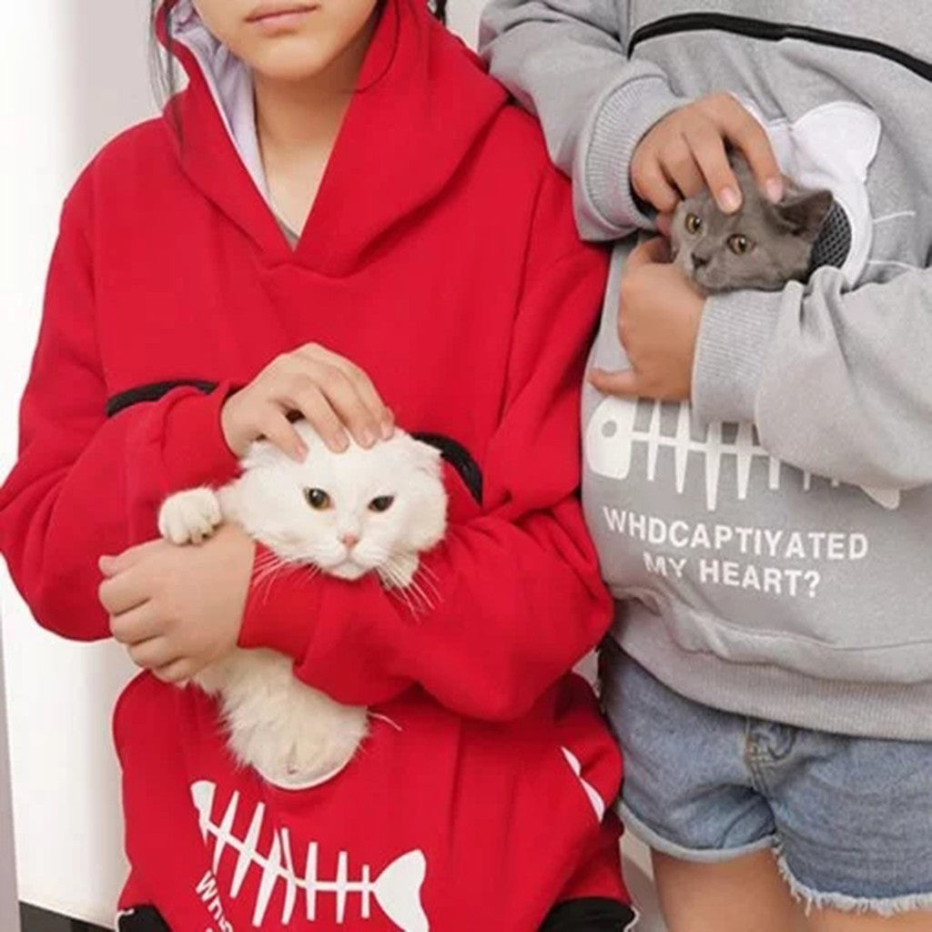 Cat Lovers Hoodie Kangaroo Dog