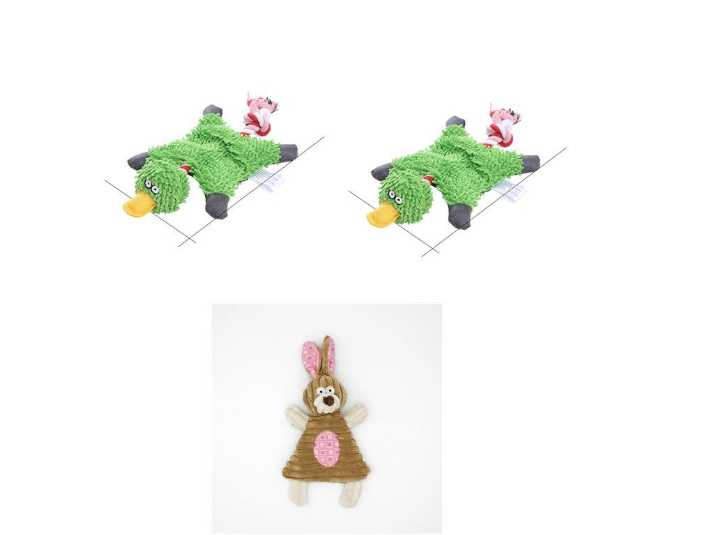 Pet Toy Donkey Shape Corduroy Chew Toy