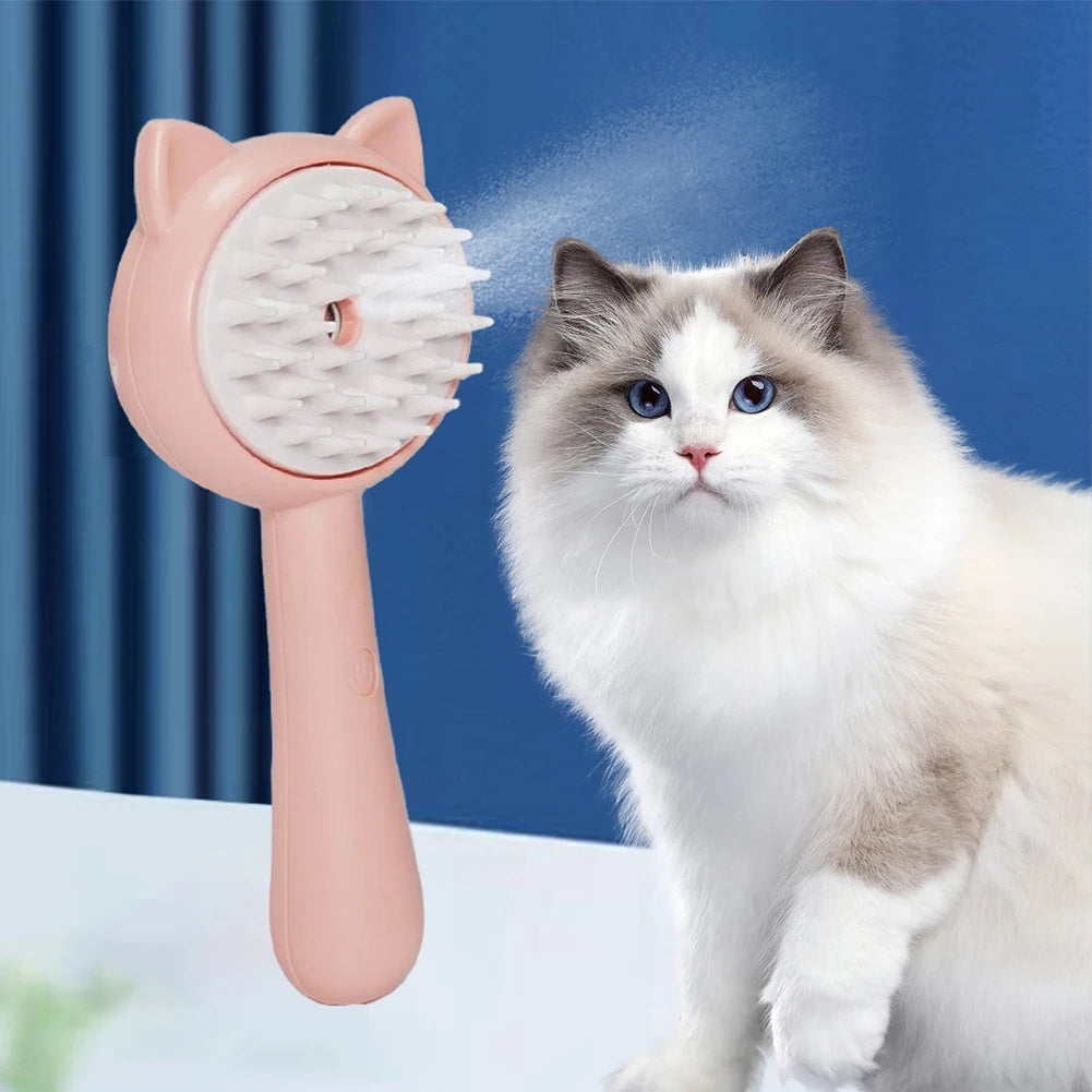 Cat Grooming Brush Rechargeable