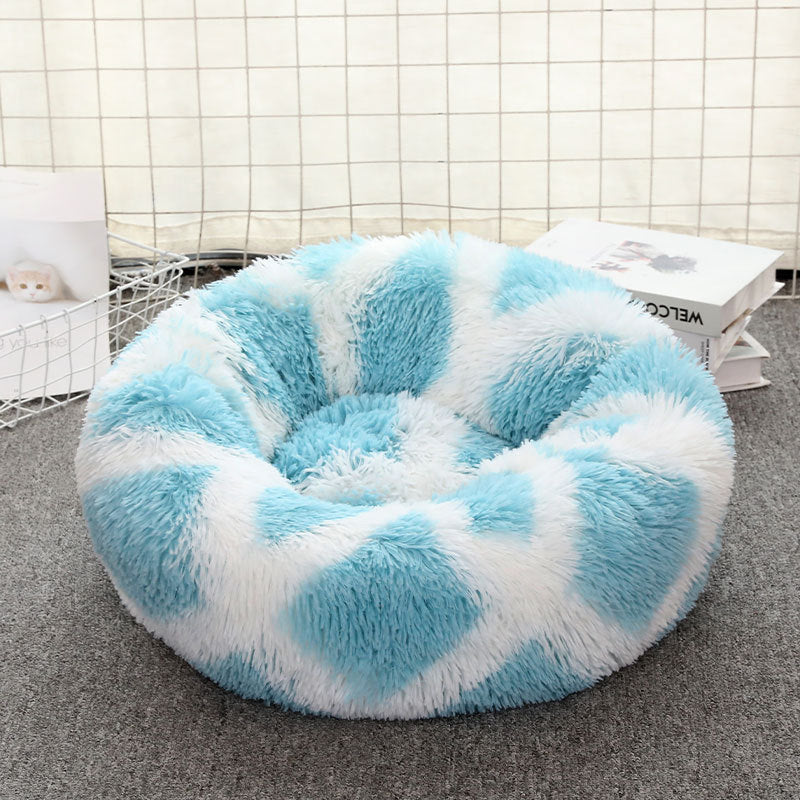 Large Dogs Warm Plush Round Pet Bed
