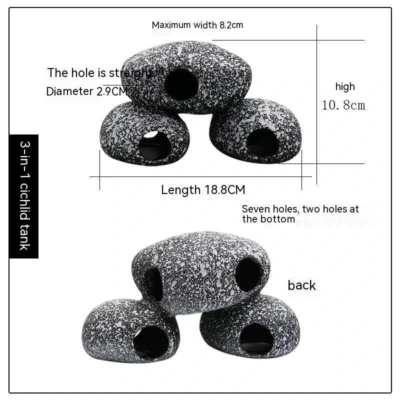 Fish Tank Stone View Decorative