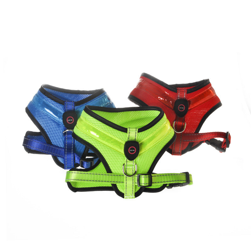 LED Luminous Dog Harness Led USB