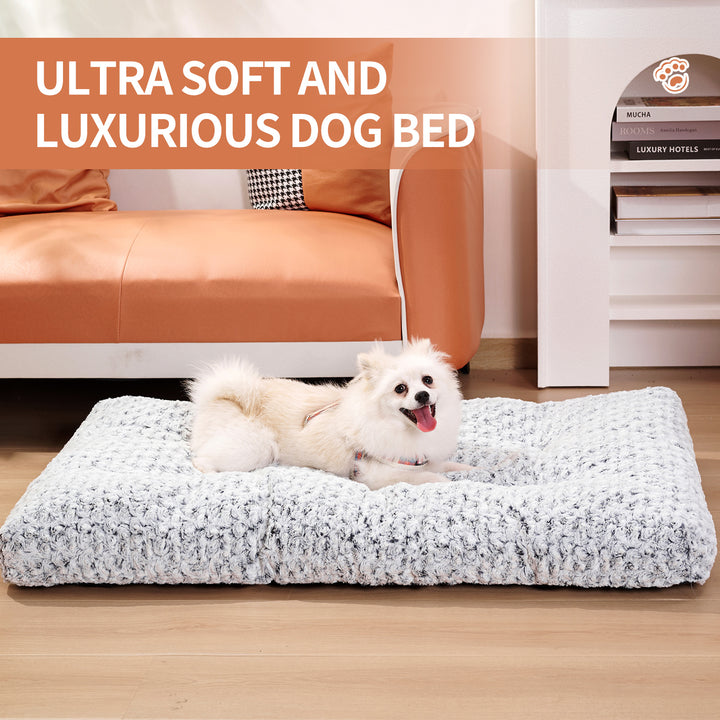 Thickened Rose Velvet Pet Kennel Bed