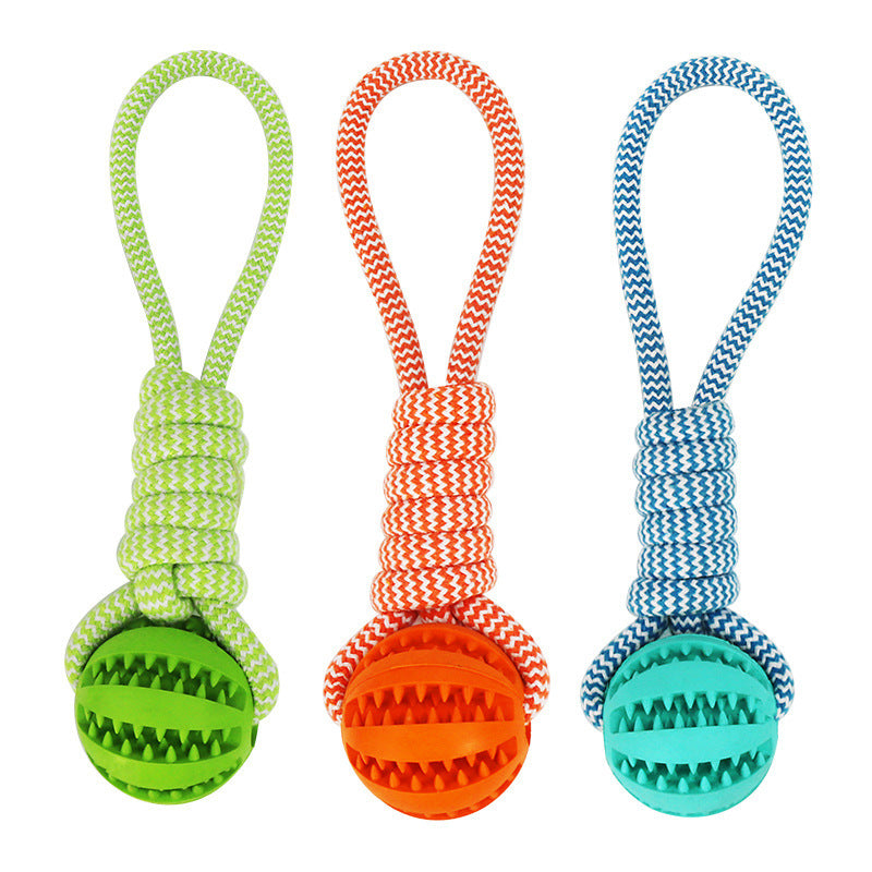 Dog Toys Treat Balls Interactive Hemp Rope