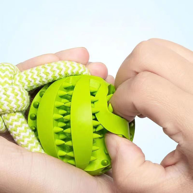 Dog Toys Treat Balls Interactive Hemp Rope