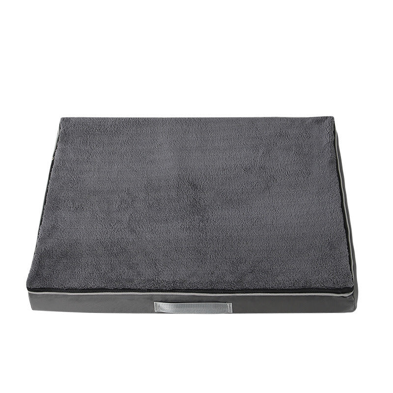 Plush Memory Foam Dog Bed