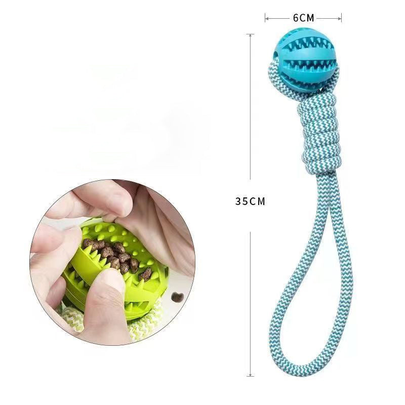 Dog Toys Treat Balls Interactive Hemp Rope